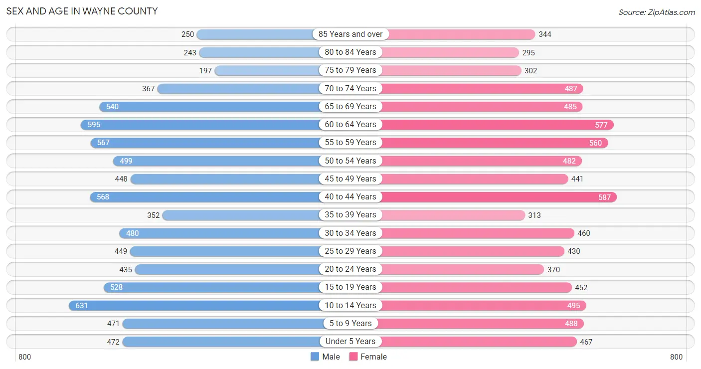 Sex and Age in Wayne County
