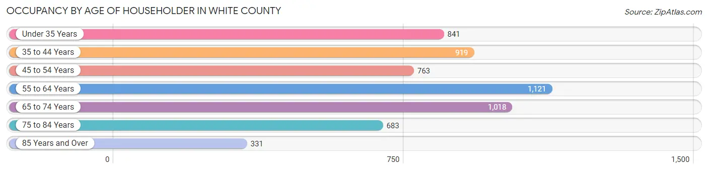 Occupancy by Age of Householder in White County