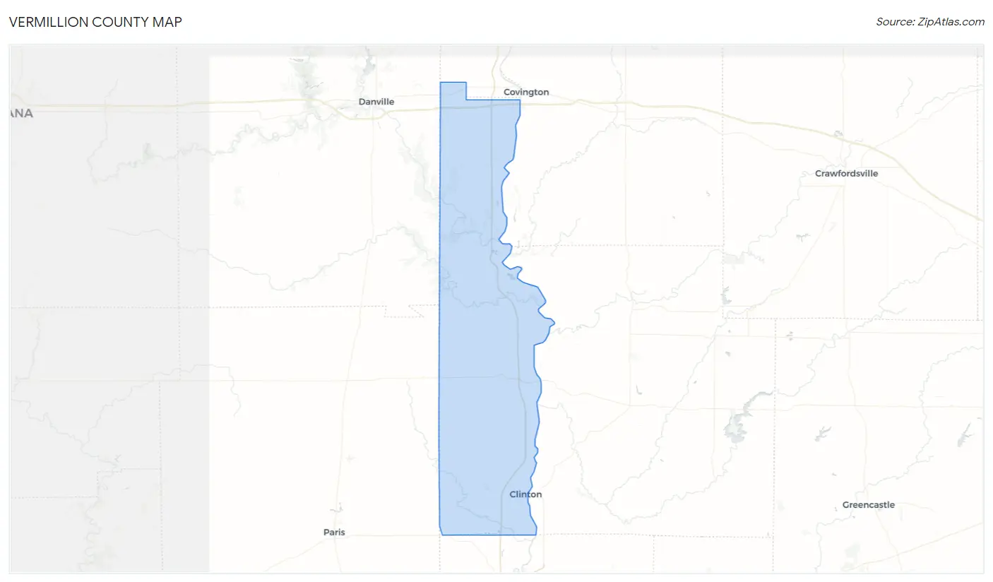 Vermillion County Map