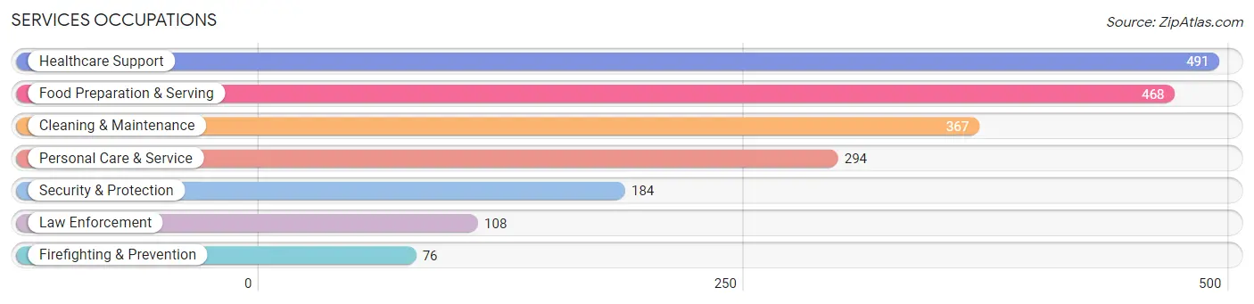 Services Occupations in Washington County