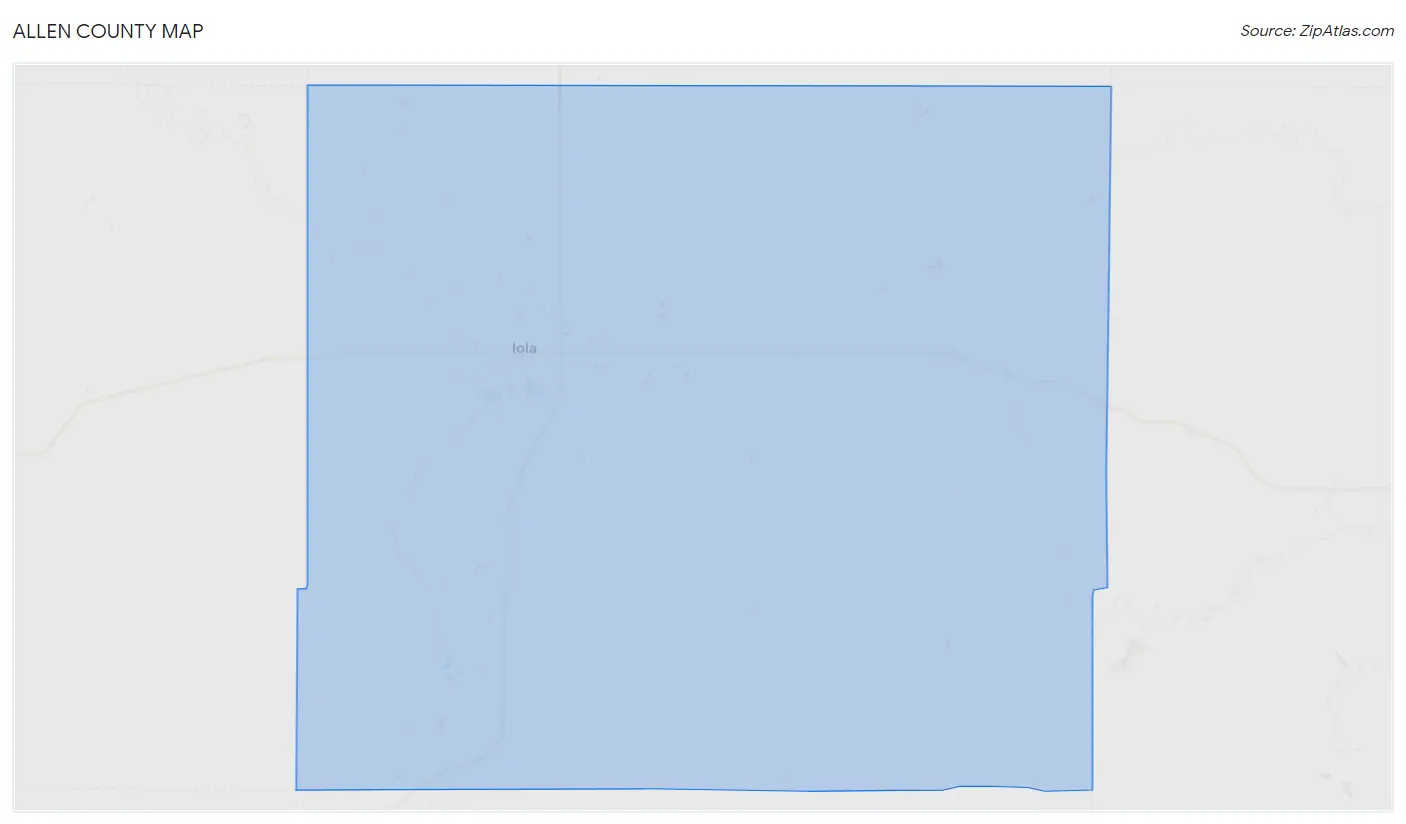 Allen County Map