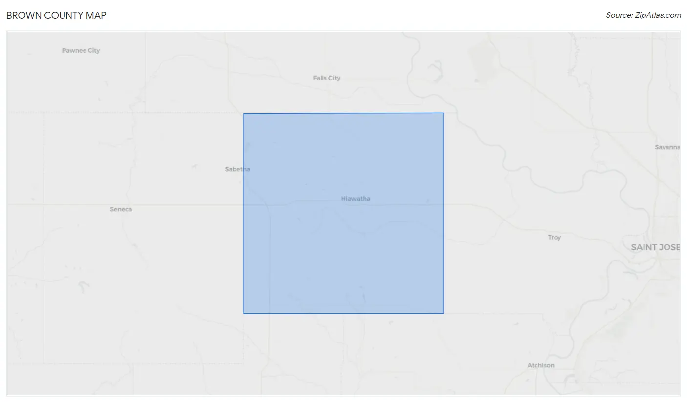Brown County Map