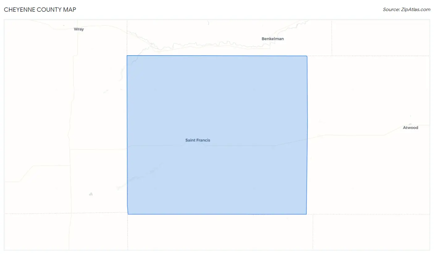 Cheyenne County Map