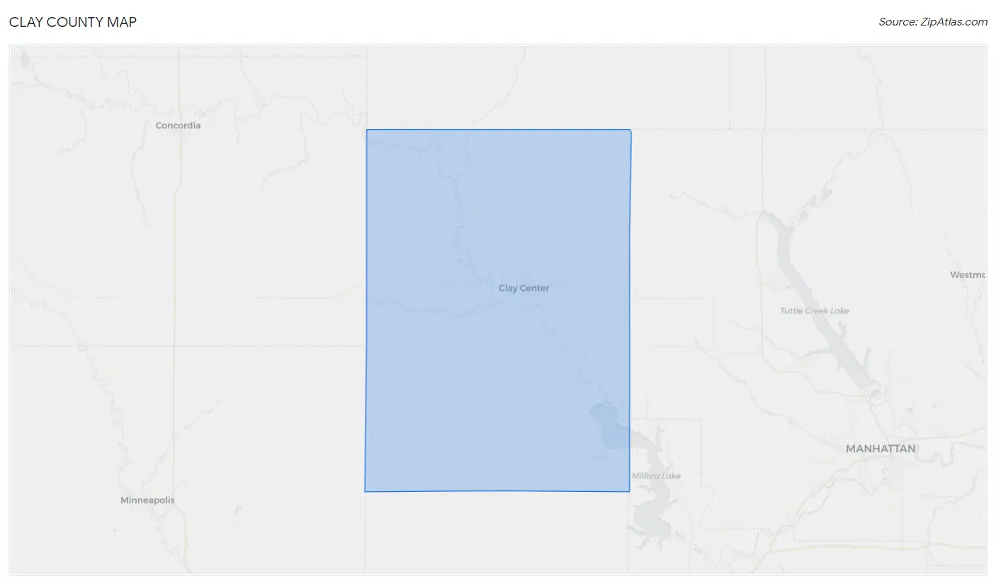 Clay County Map