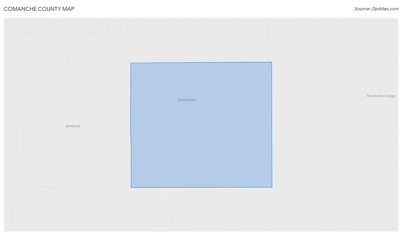 Comanche County Map