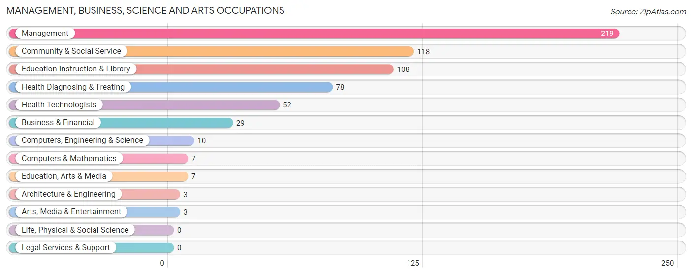 Management, Business, Science and Arts Occupations in Decatur County