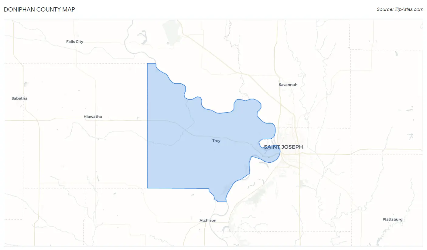 Doniphan County Map