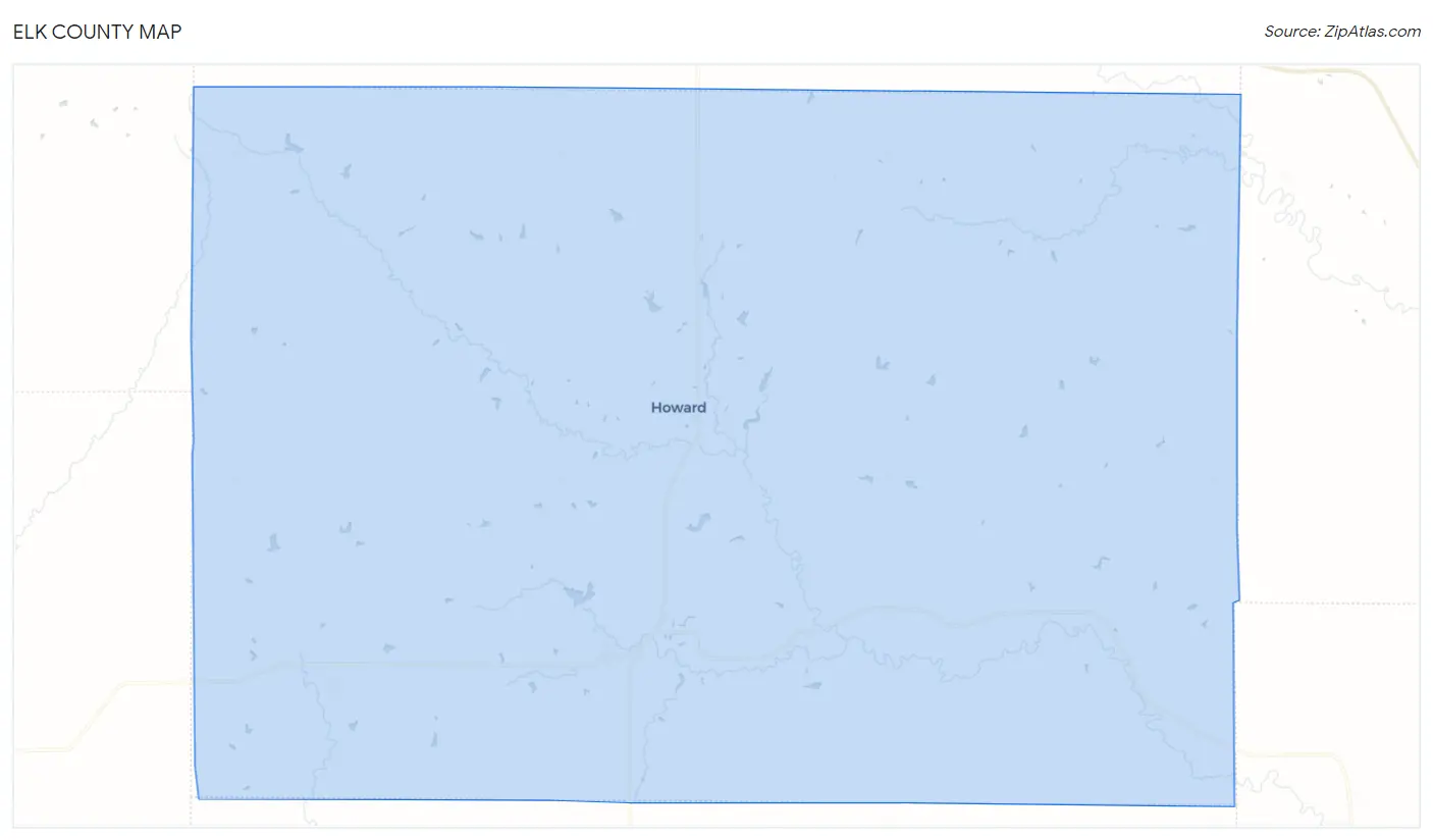 Elk County Map