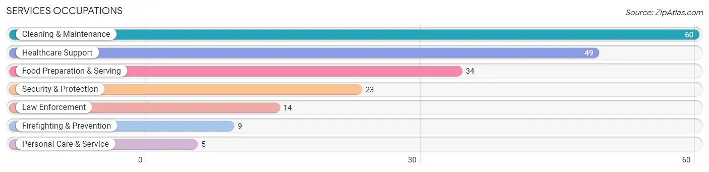 Services Occupations in Elk County