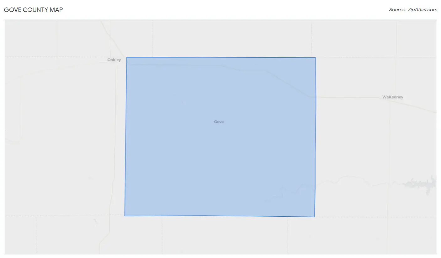 Gove County Map
