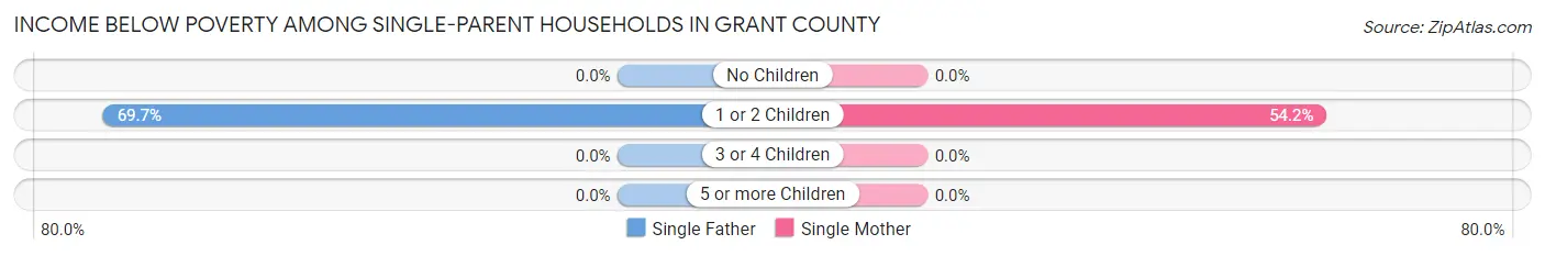 Income Below Poverty Among Single-Parent Households in Grant County