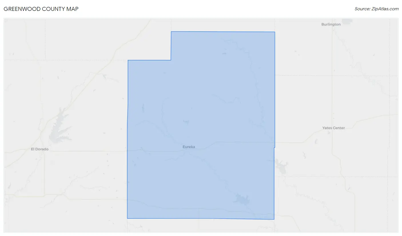 Greenwood County Map
