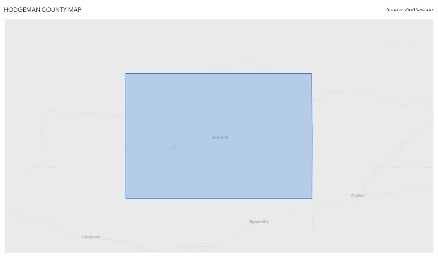 Hodgeman County Map