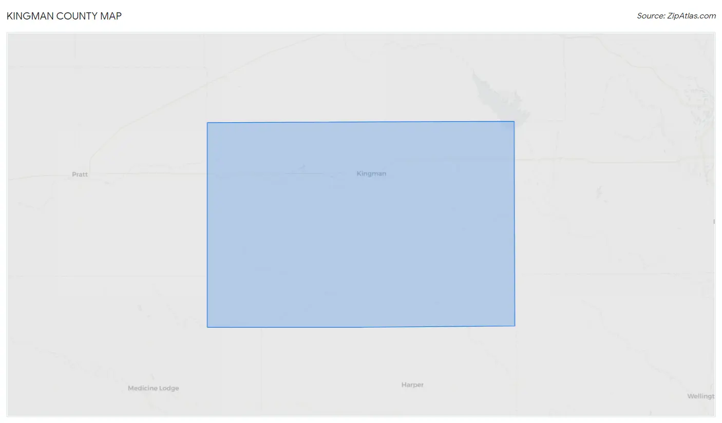 Kingman County Map