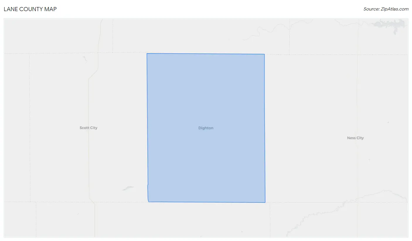 Lane County Map