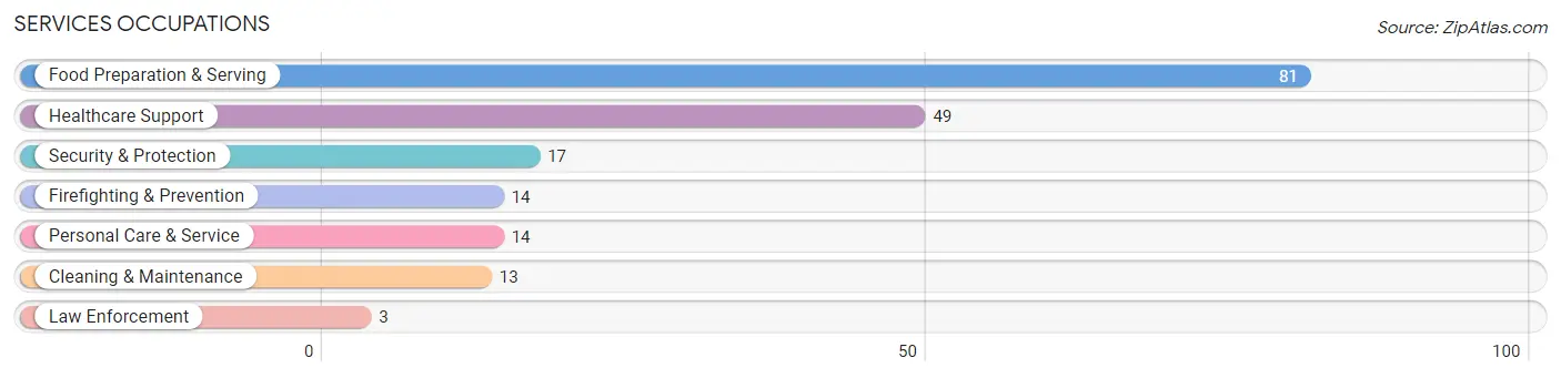 Services Occupations in Morton County
