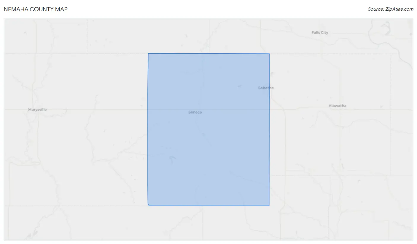 Nemaha County Map