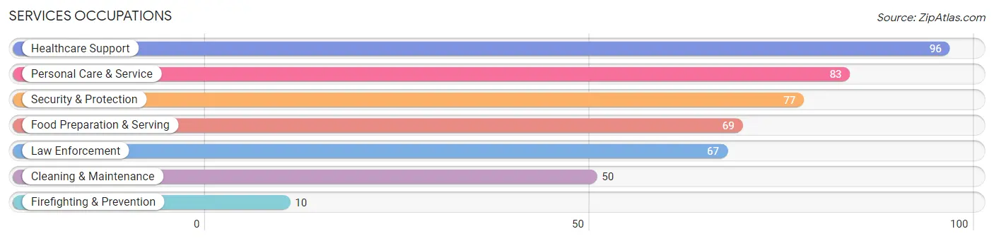 Services Occupations in Ottawa County