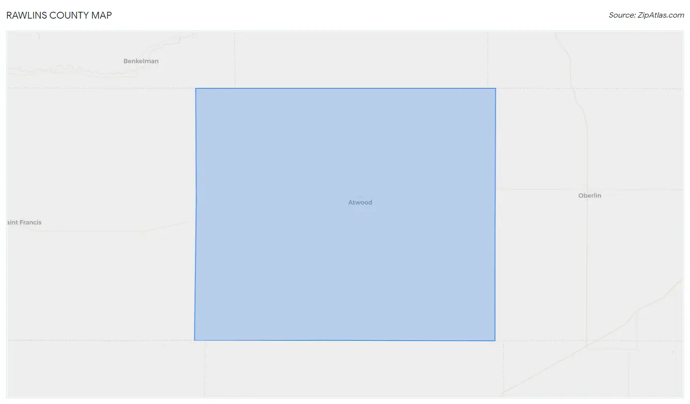 Rawlins County Map
