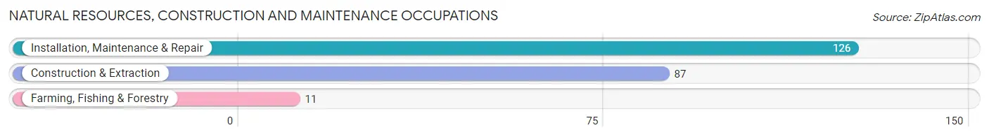 Natural Resources, Construction and Maintenance Occupations in Rush County