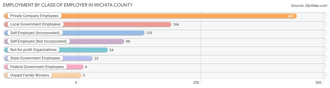 Employment by Class of Employer in Wichita County