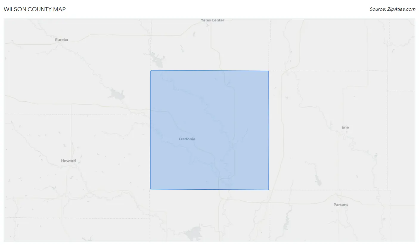 Wilson County Map