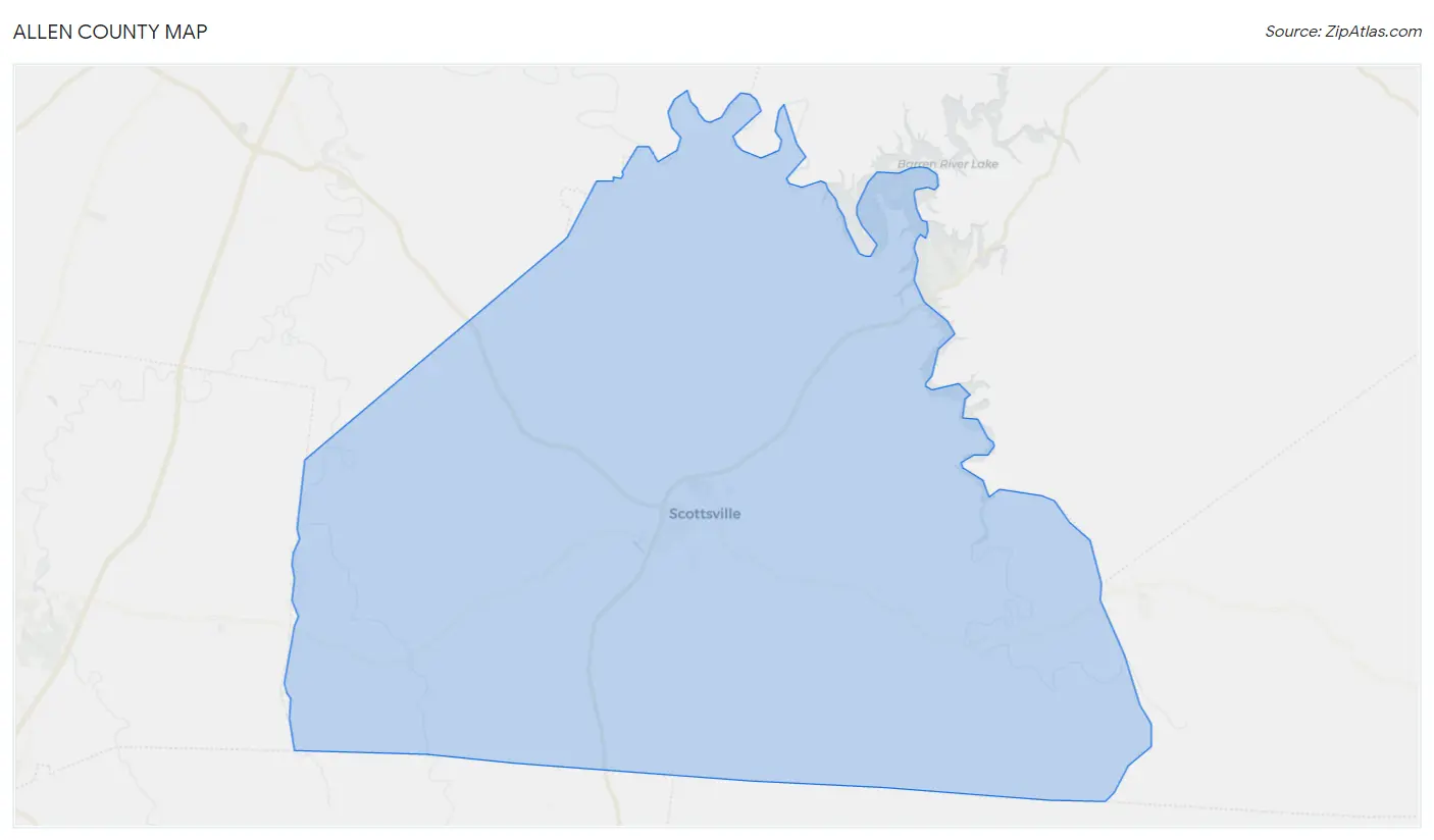 Allen County Map