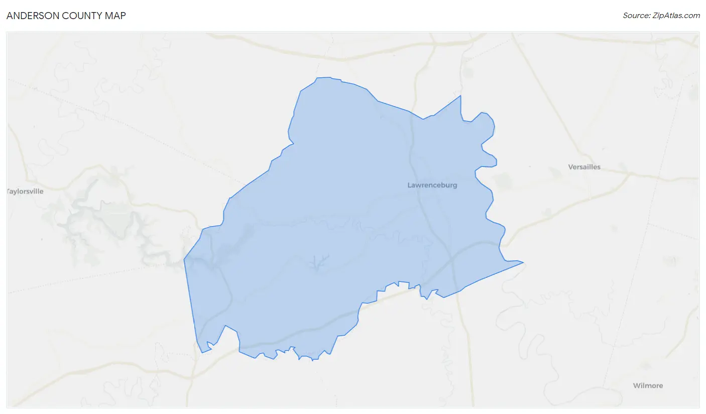 Anderson County Map