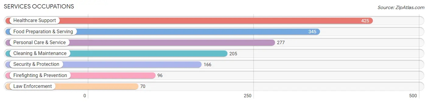Services Occupations in Anderson County