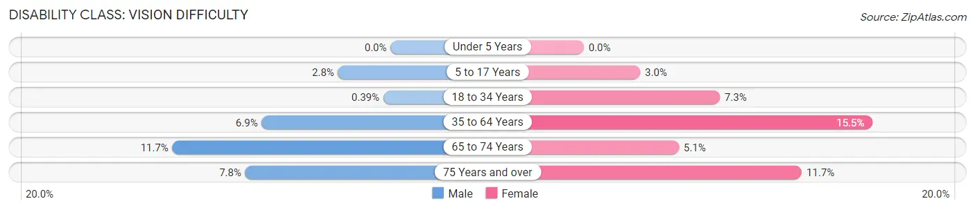 Disability in Bath County: <span>Vision Difficulty</span>
