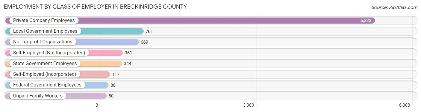 Employment by Class of Employer in Breckinridge County