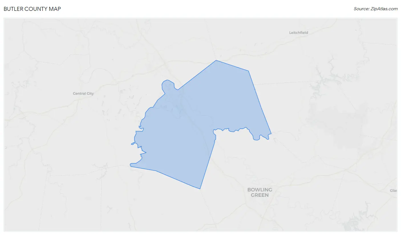 Butler County Map