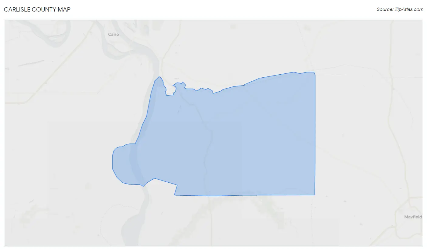 Carlisle County Map