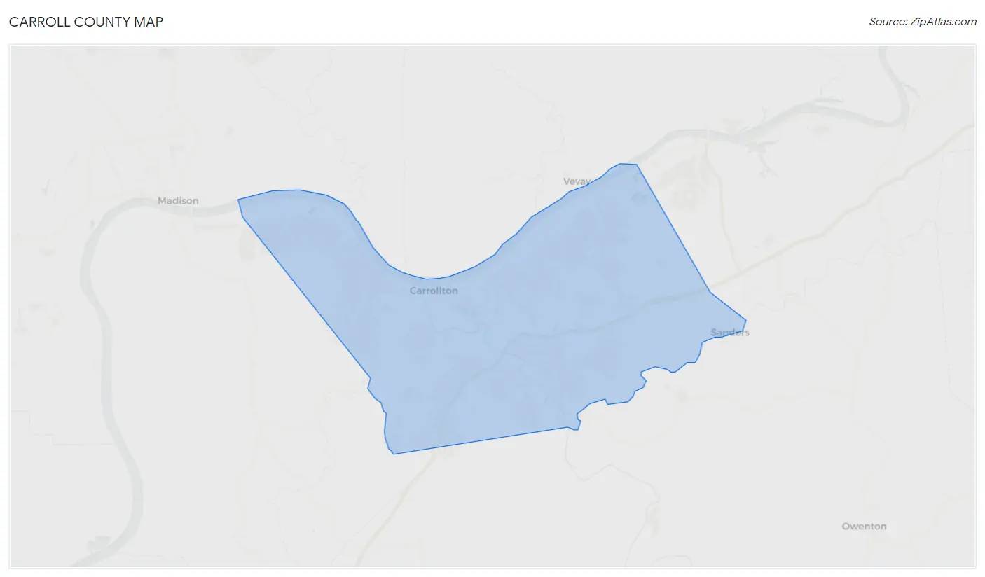 Carroll County Map