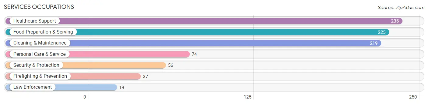 Services Occupations in Casey County