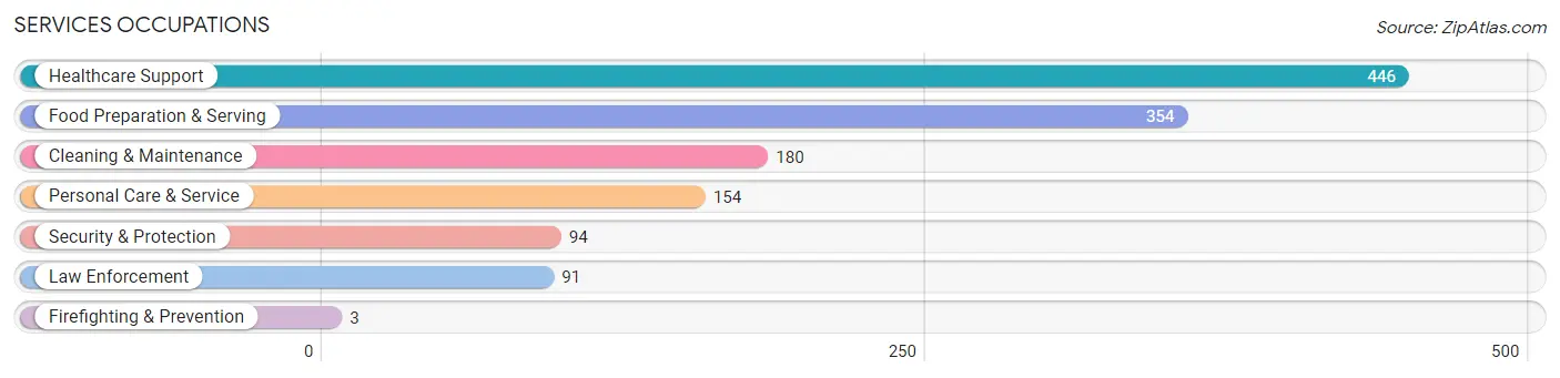 Services Occupations in Clay County