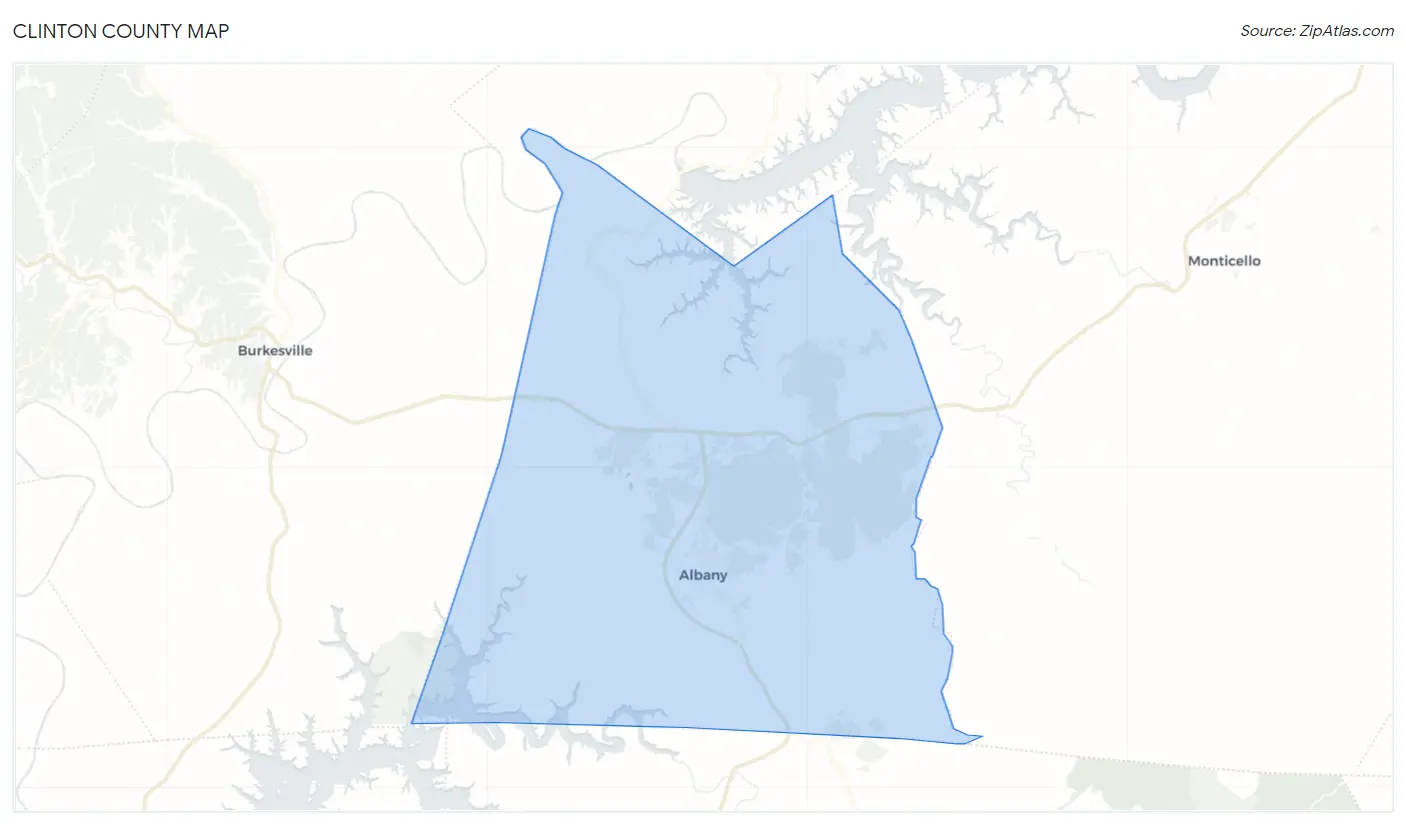 Clinton County Map