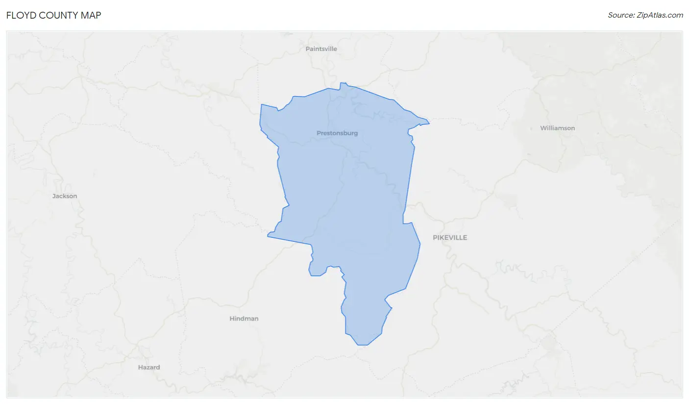 Floyd County Map