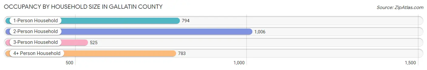 Occupancy by Household Size in Gallatin County