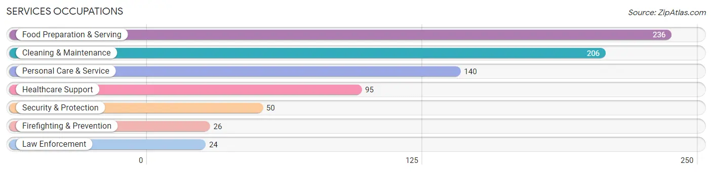 Services Occupations in Gallatin County