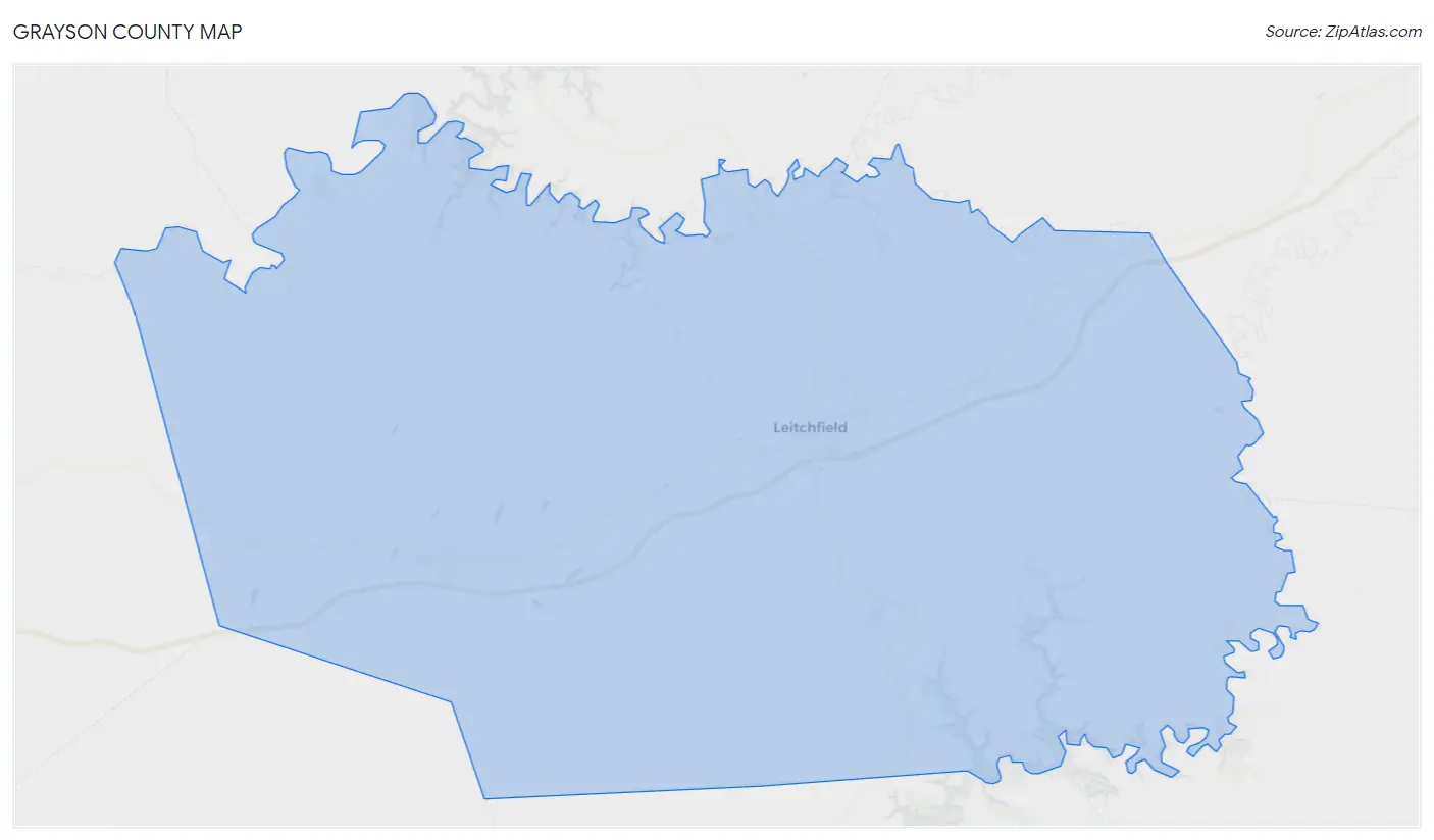 Grayson County Map
