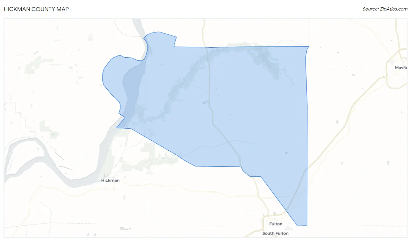 Hickman County Map