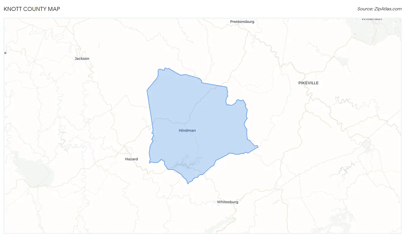 Knott County Map