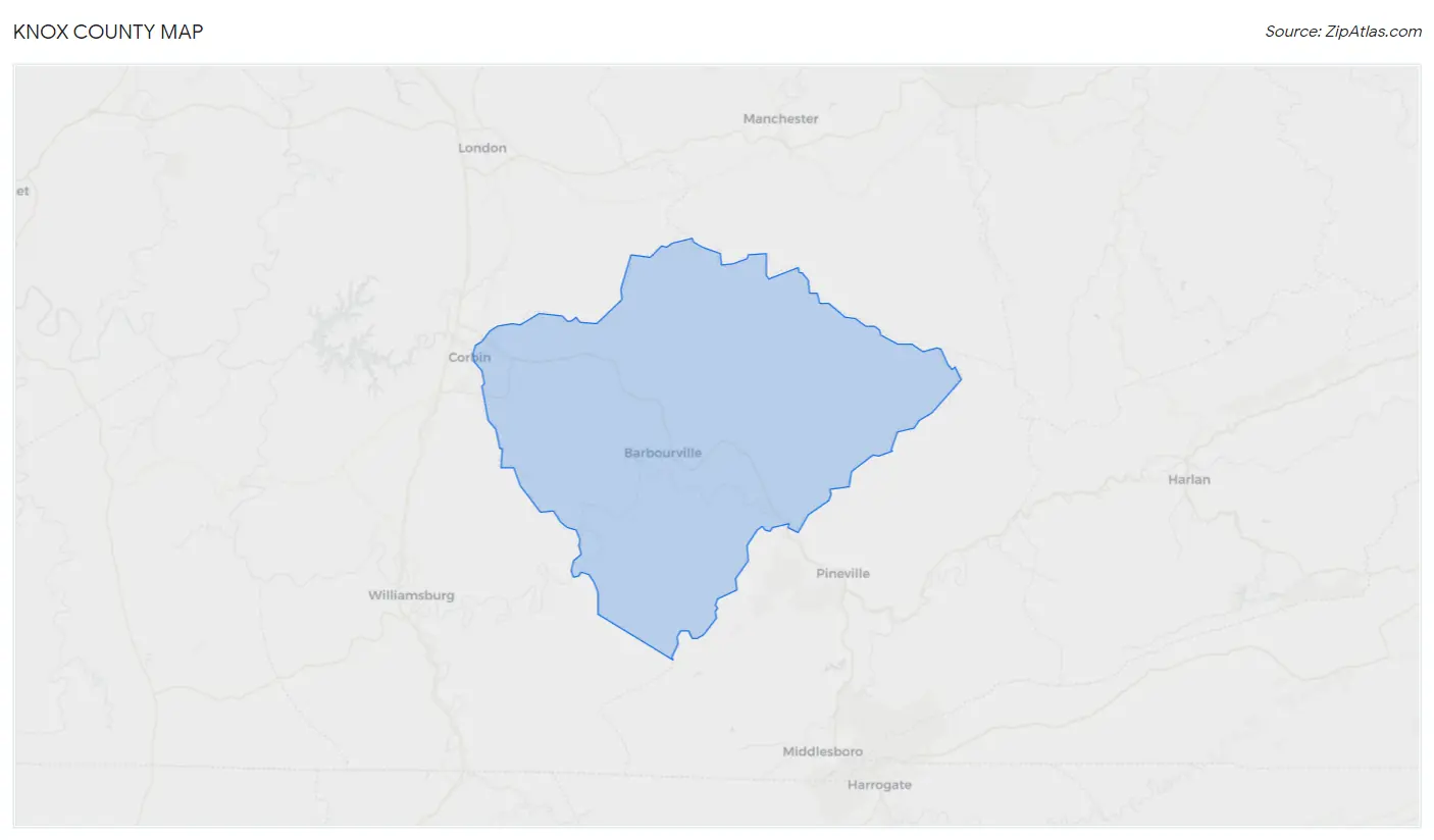 Knox County Map