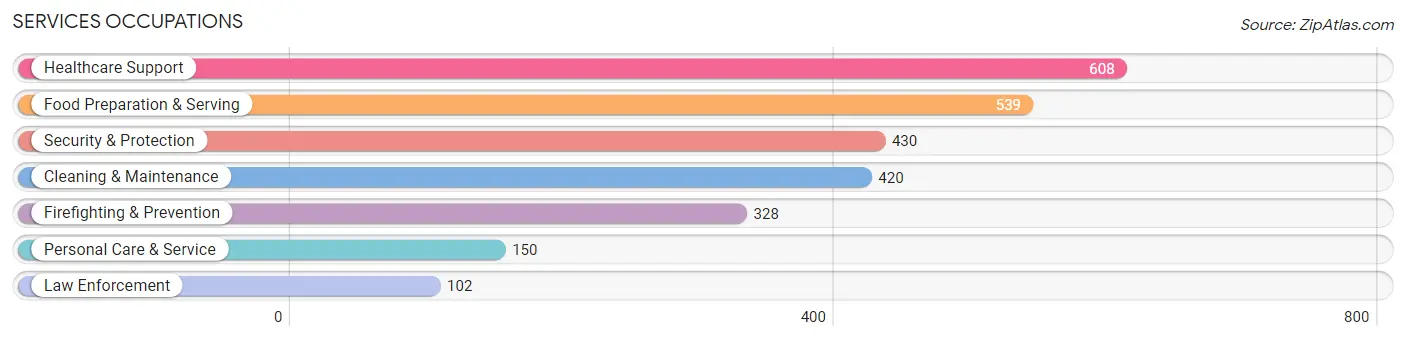 Services Occupations in Knox County