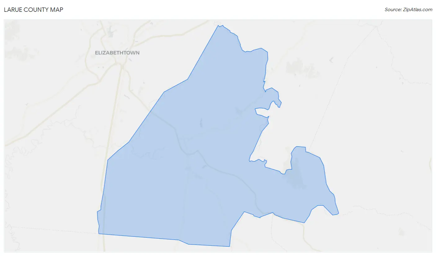 Larue County Map