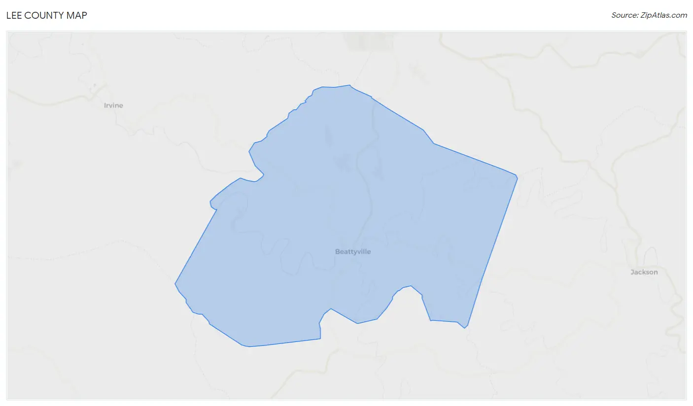 Lee County Map