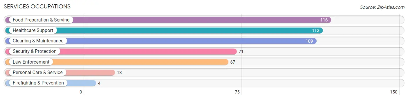 Services Occupations in Lee County