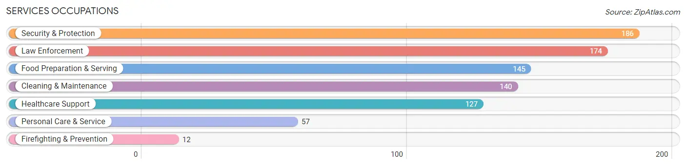 Services Occupations in Leslie County