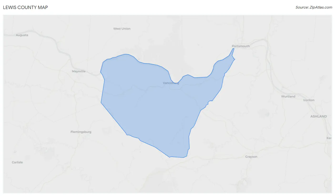 Lewis County Map